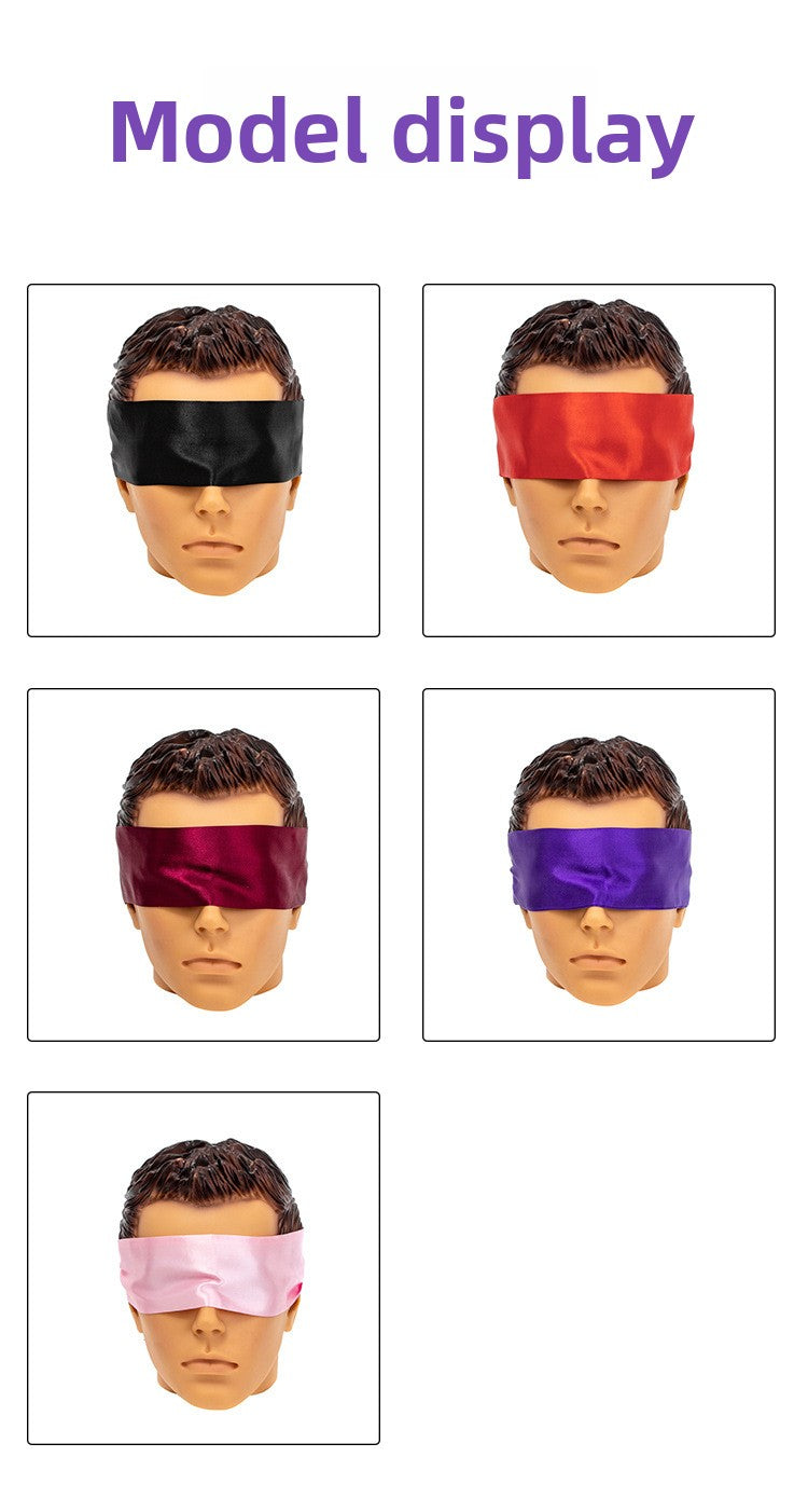 SM Props Imitation Silk Satin Sexy Blindfold Couple Flirting Bondage Restraints Handcuffs Adult Products