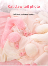 SM Sex Toys Fox Tail Anal Plug Cat Paw Silicone Anal Plug Pink Fur Ball Anal Plug Alternative Adult Products
