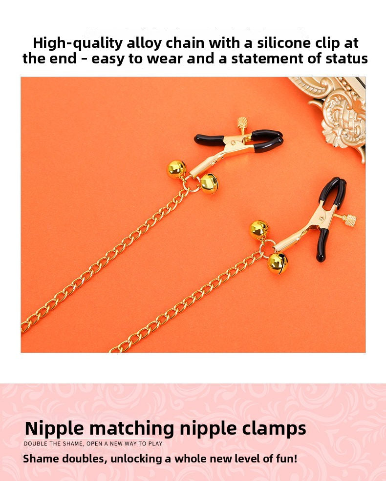 Sex Toys SM Props Creative Pacifier Sex Mouth Gag Ball Nipple Training Torture Tool SM Bell Nipple Clamps