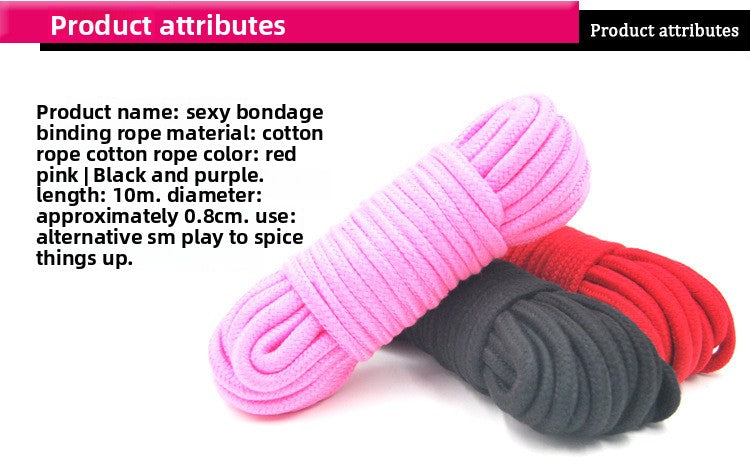 SM Sex Toys SM Bondage Cotton Rope 10m 20m Sex Bondage Rope Adult Sex Products Alternative Sex Toys