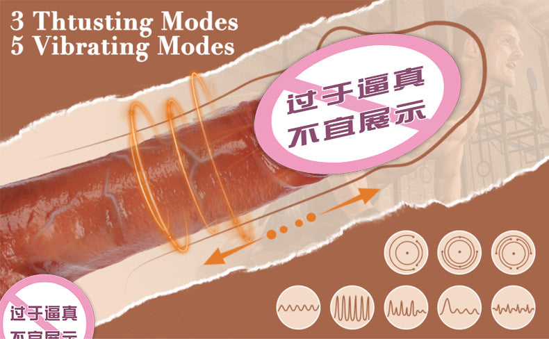 Adult Products Female Apparatus Fully Automatic Thrusting Telescopic Dildo Electric Machine Realistic Dildo Dildo
