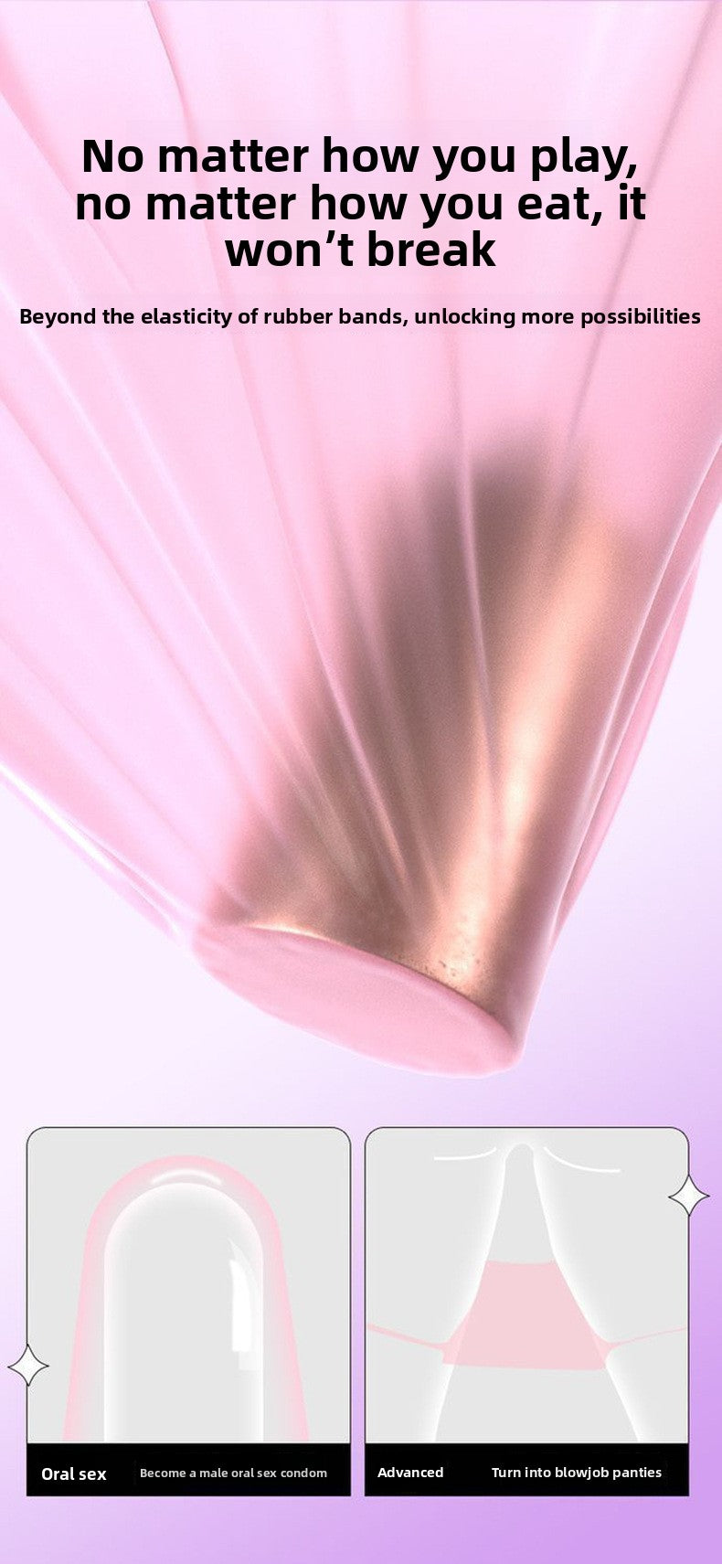 Ear-Hanging Oral Sex Mask for Men and Women Oral Licking Mask Tongue Oral Sex Artifact Couple Bed Sex Toys