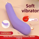Eggplant Vibrator Bendable Vibrator Female Masturbation Toy Adult Female Vibrator Insertable