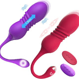 Wireless Remote Control Telescopic Vibrating Egg for Women Silicone Vibrating Massager Adult Sex Toys