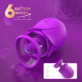 Rose Sucking Vibrator Clitoral Tongue Licking Masturbator Female Device