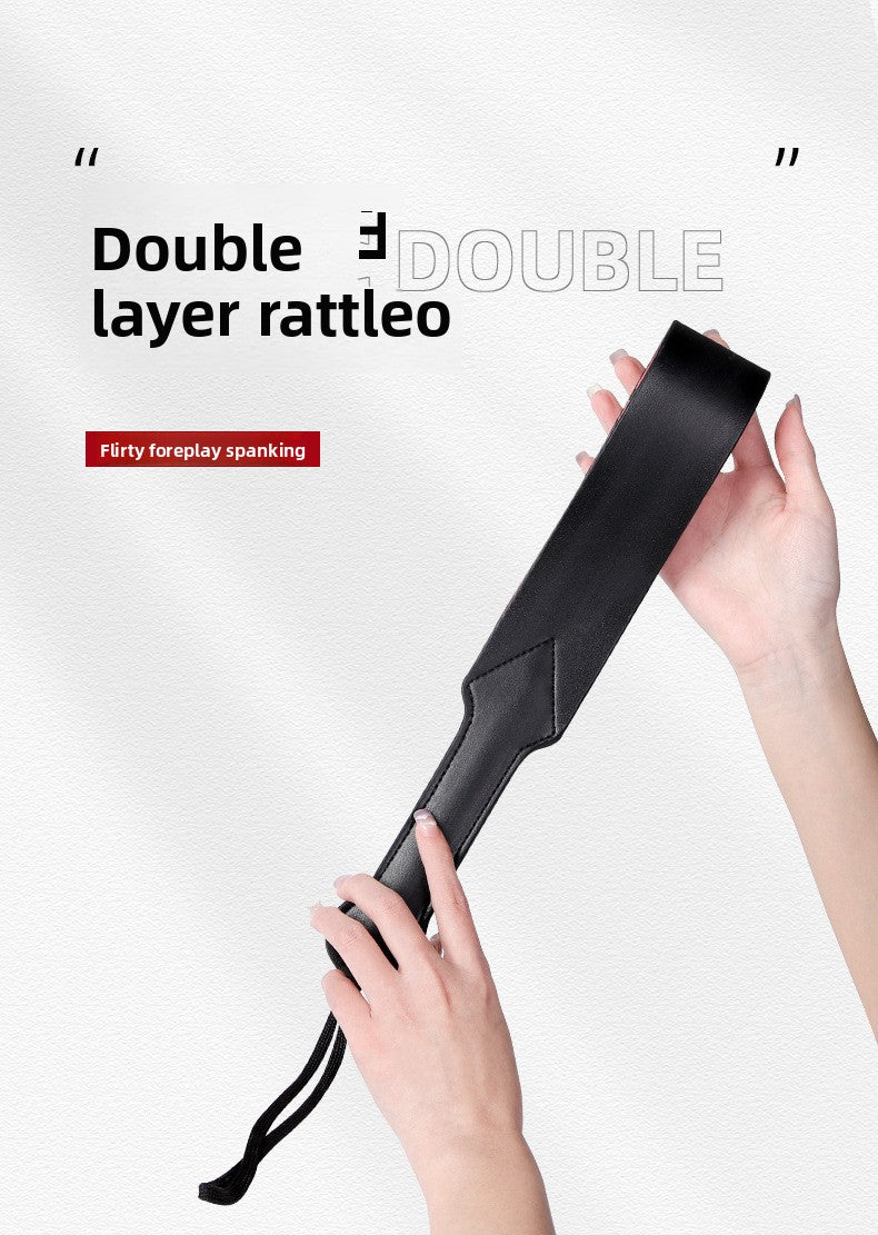 SM Props Erotic Whip Leather Pat Couples Flirting SM Training Double-layered Loud Pat SM Alternative