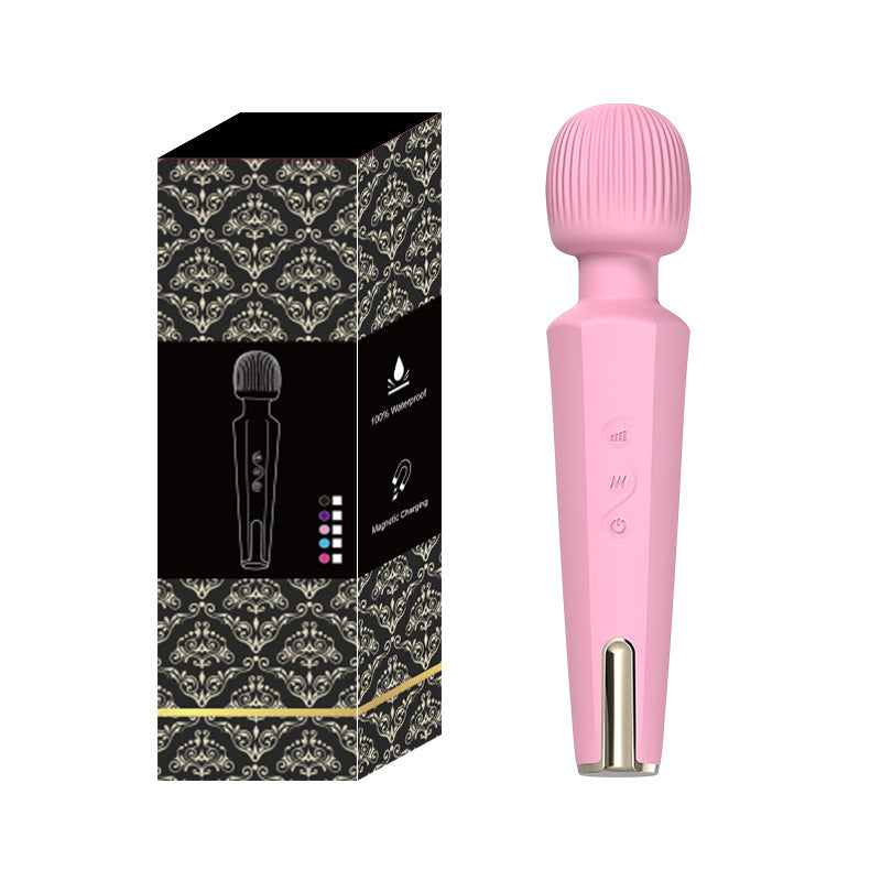 Female Massage Stick Magnetic Suction Charging Vibrating Stick Female Masturbation AV Stick Adult Products