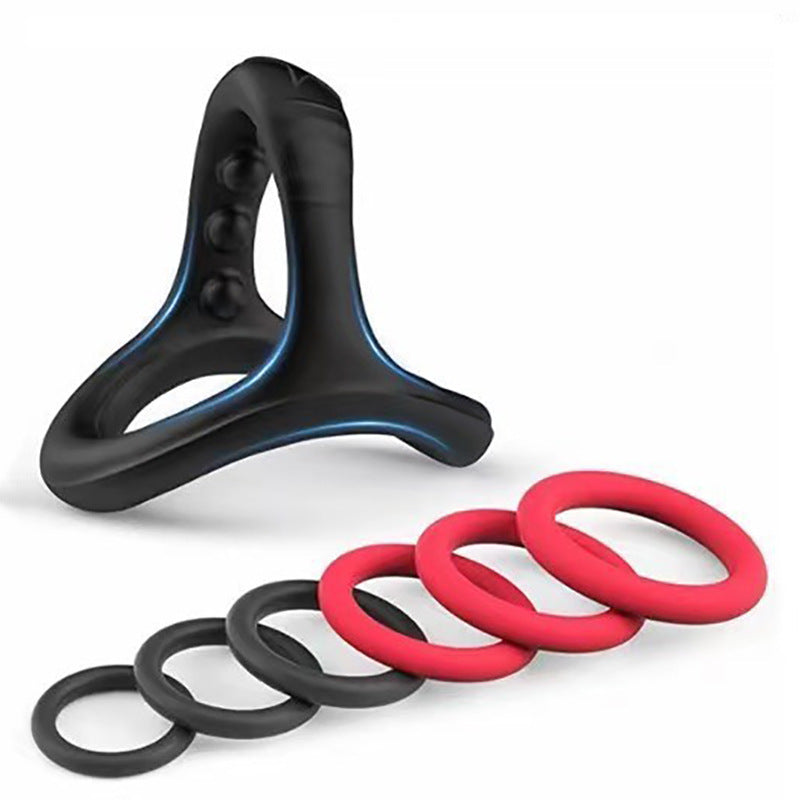 Shark Head Semen Locking Ring Liquid Silicone Male Wearable Prepuce Ring Resistant Ring Physical Delay Adult Products