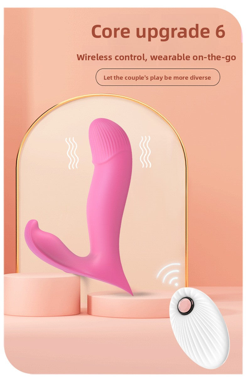 Wireless Remote Control Female Invisible Wearable Vibrator Pulse Instant Orgasm Dildo Masturbator Sex Toy