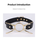 SM Props Sex Oral Ball Female M Training Deep Throat Oral Bite Ring Forced Mouth Opening Bone Silicone Mouth Gag Cat Whiskers Mouth Shackle