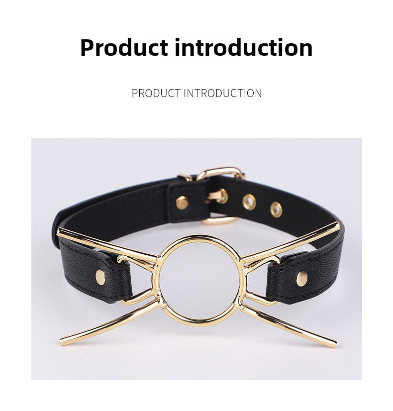 SM Props Sex Oral Ball Female M Training Deep Throat Oral Bite Ring Forced Mouth Opening Bone Silicone Mouth Gag Cat Whiskers Mouth Shackle