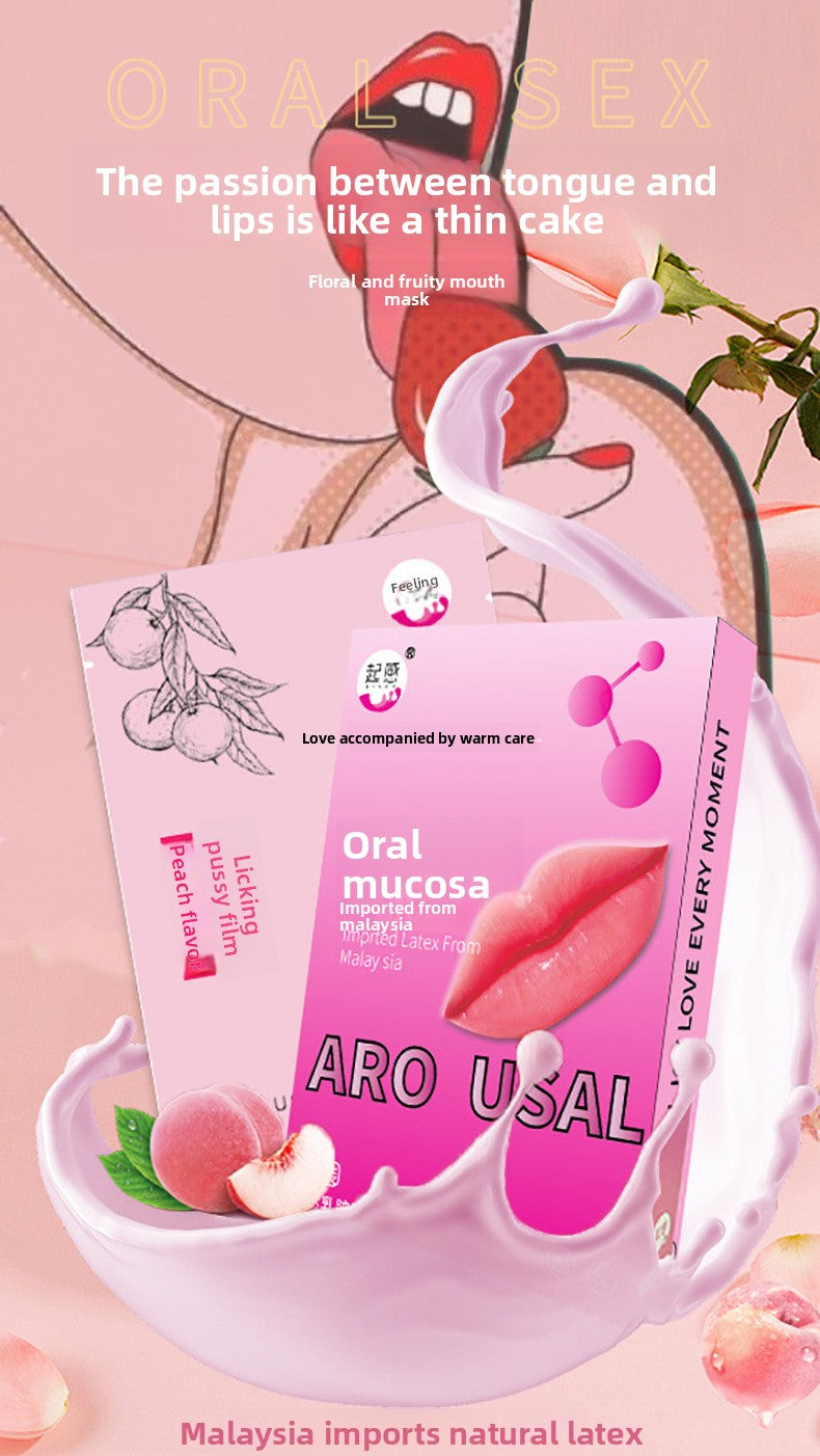 Fruity Oral Sex Mask for Men and Women, Cunnilingus Mask for Couples, Intimate Flirting Tool, Adult Sex Toys