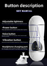 Telescopic Electric Aircraft Cup Fully Automatic Penis Trainer Adult Supplies Male Masturbator