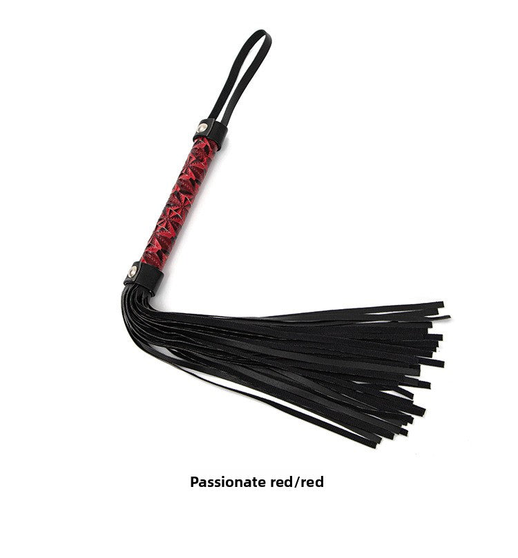 Hot Selling SM Prop Whip PU Leather Diamond Pattern Erotic Whip Sex Training SP Torture Tool Tassel Whip