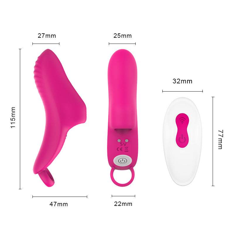 Intimate Finger Vibrator Female Masturbator G-spot Vibrating Finger Sleeve Female Masturbation