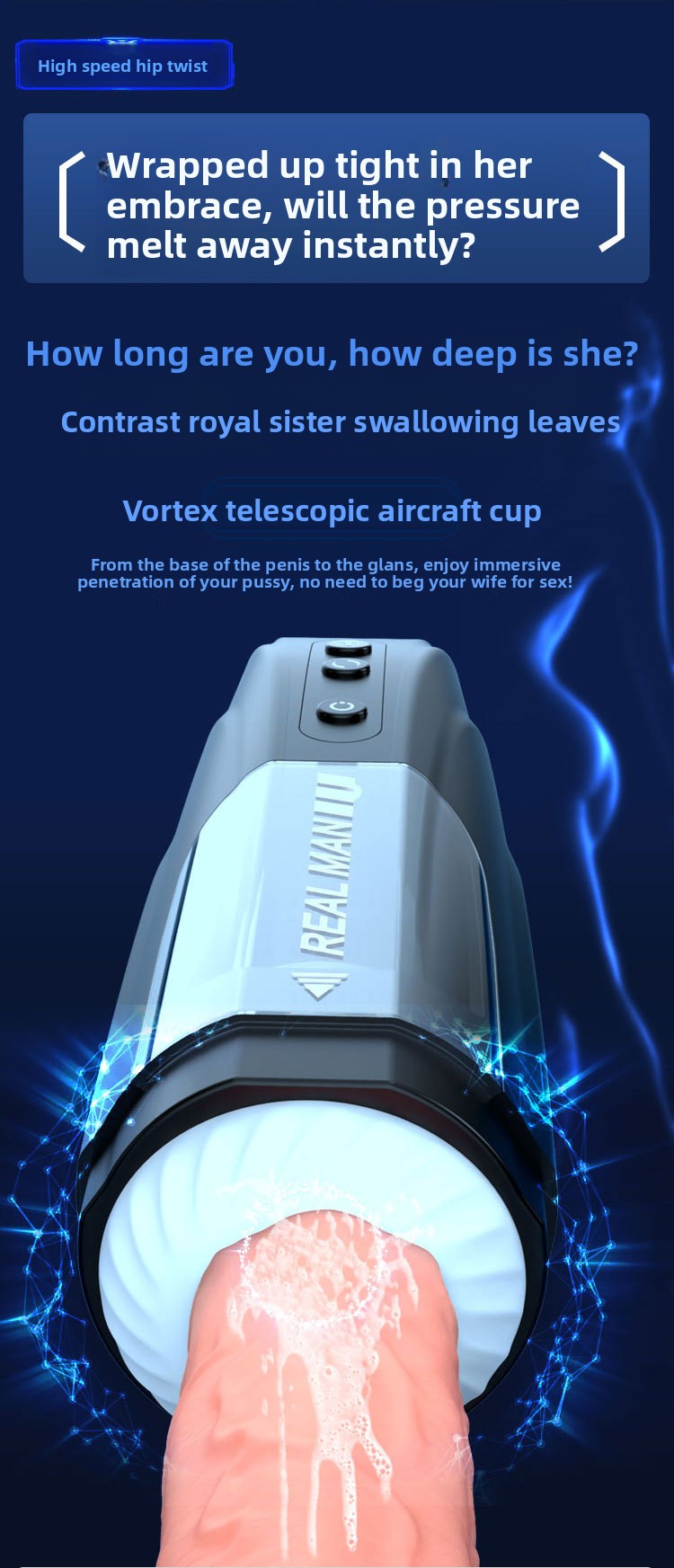 Talon Aircraft Male Cup Fully Automatic Telescopic Rotating Variable Speed Male Masturbator Fully Automatic Aircraft Cup