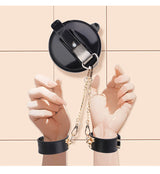 Bathroom SM Suction Cup Handcuffs Wall Binding Restraint Handcuffs Female Punishment Props Couple Sex Toys