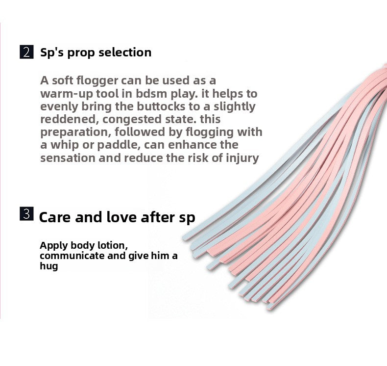 Alternative Erotic SM Props Female Slave Training Sexual Punishment SP Whip Macaron Erotic Whip SM Adult Products