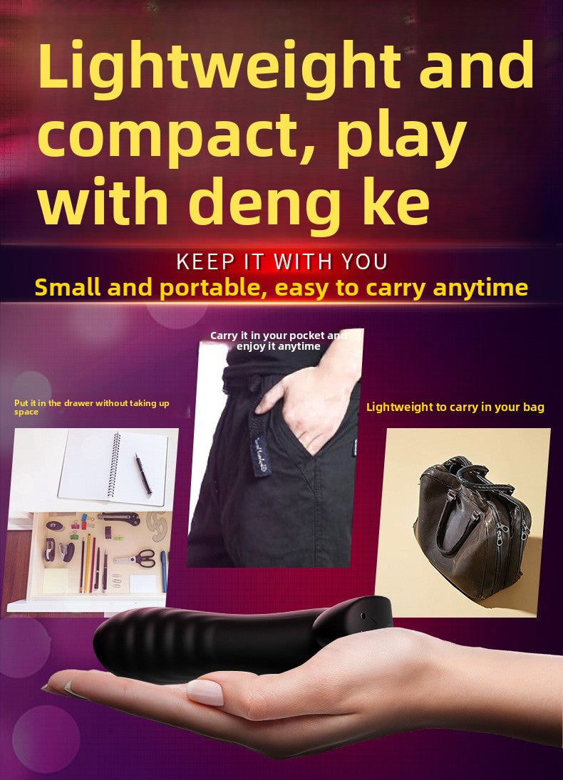 Locking Semen Ring Double Ring Three-Point Unisex Masturbator Silicone Insertable Vibrating Ring