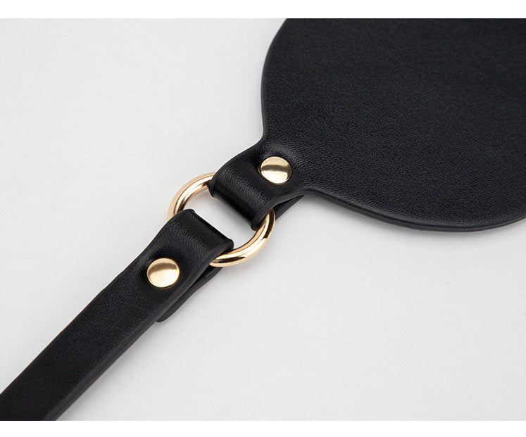 SM Sex Toys Black Light-Blocking Eye Mask High-Quality PU Leather Sex Eye Mask Teasing Flirting Adult Sex Toys