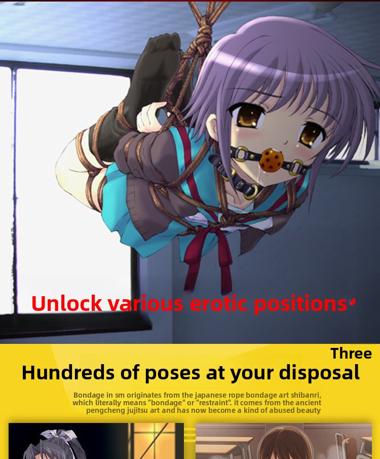 Bondage Restraint SM Props Multi-color Polyester Silk Rope 10m Erotic Bondage Rope Training Female Slave Adult Products