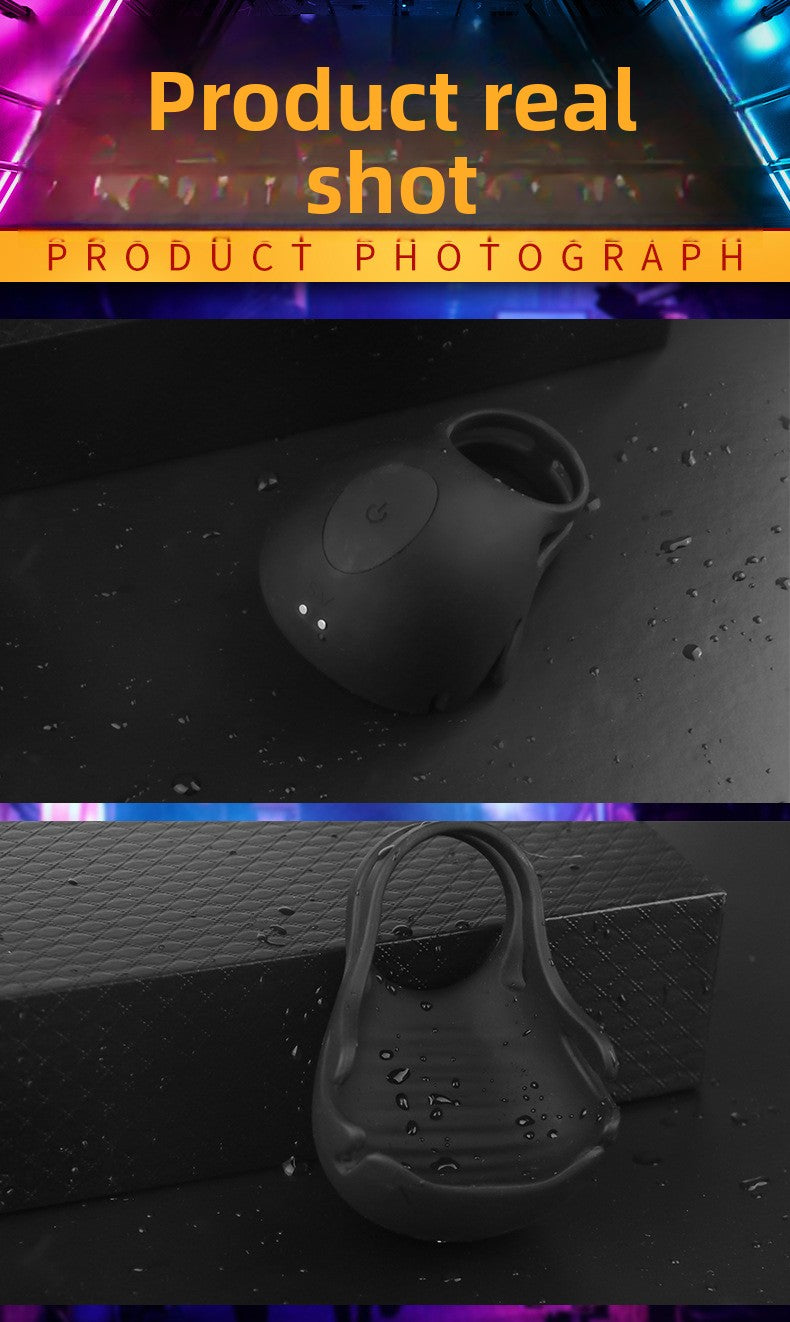 Semen Locking Ring Male Masturbator Testicle Trainer Penis Sleeve Adult Products Semen Locking Vibrating Ring