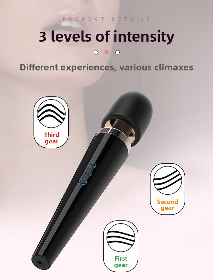 Hot-selling Lightning Vibrator Female Masturbator Large AV Stick USB Charging