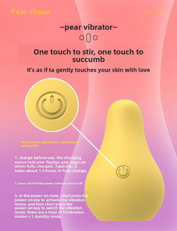 Hot New Product Female Sex Toy Banana Pear Mango Vibrator Multi-frequency Vibration Masturbation Device Magnetic Charging Base