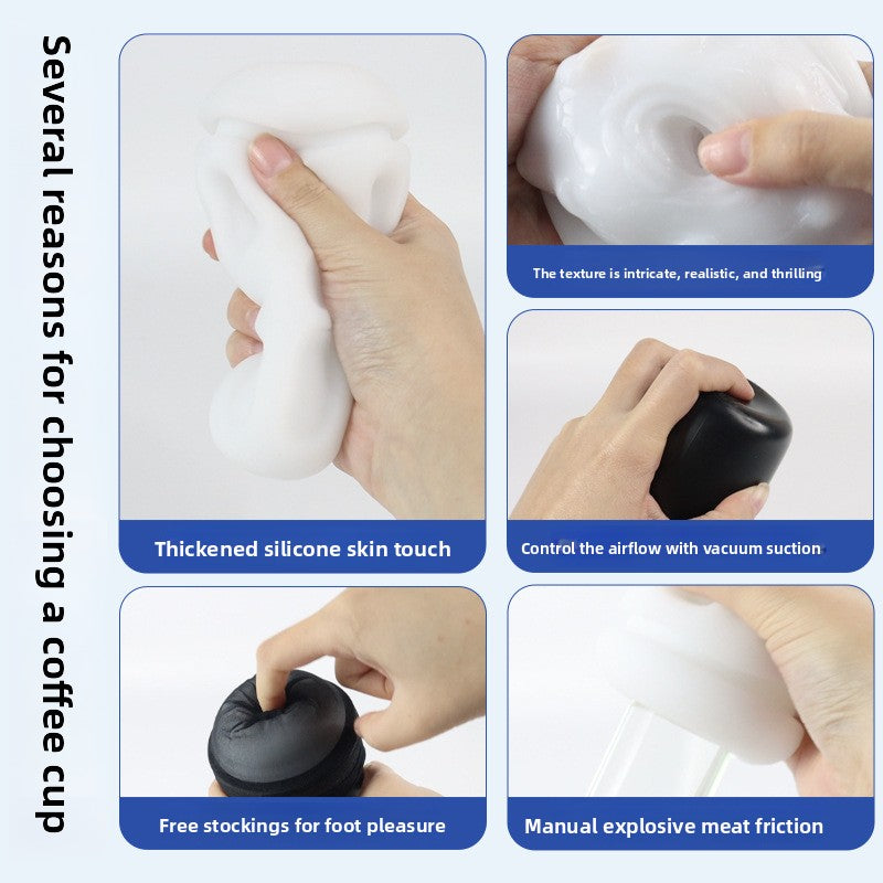 New Stockings Aircraft Cup Male Dormitory Invisible Manual Cup Adult Male Masturbation Male Sex Products Toys