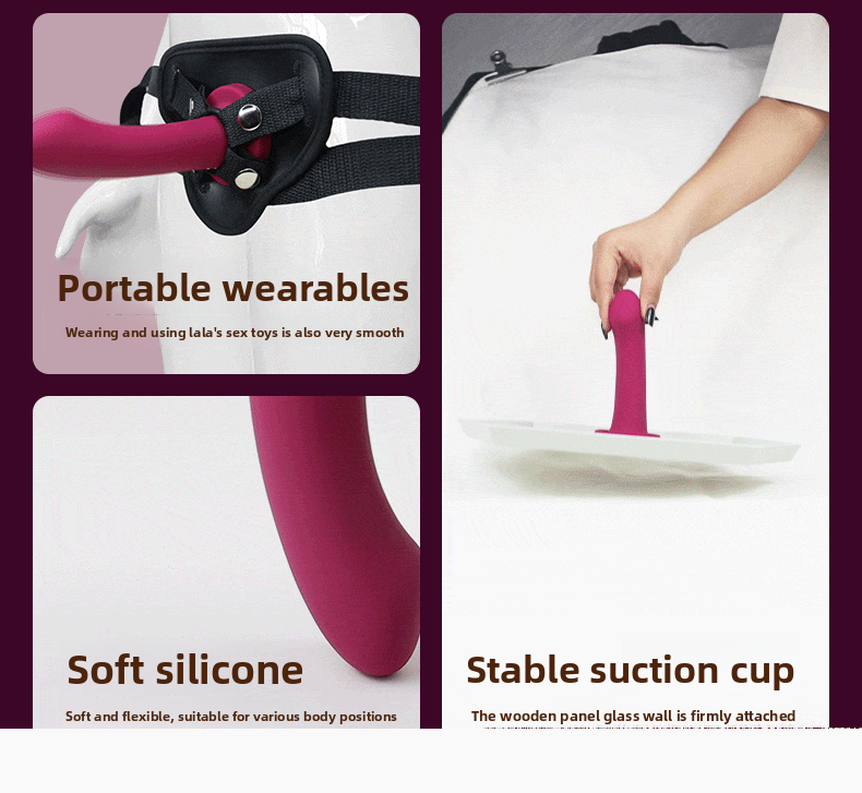 Dildo Suction Cup Vibrator Wearable Sex Toy for Women Masturbator