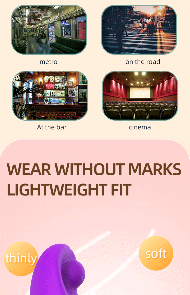 Liquid Silicone Female Wearable Vibrator Vibrating Massager Adult Fun