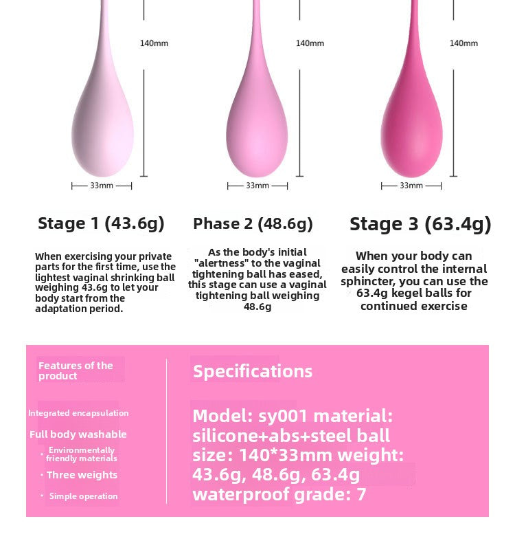 Women's Vaginal Exercise Dumbbell Smart Ball Repair Postpartum Private Part Tightening Adult