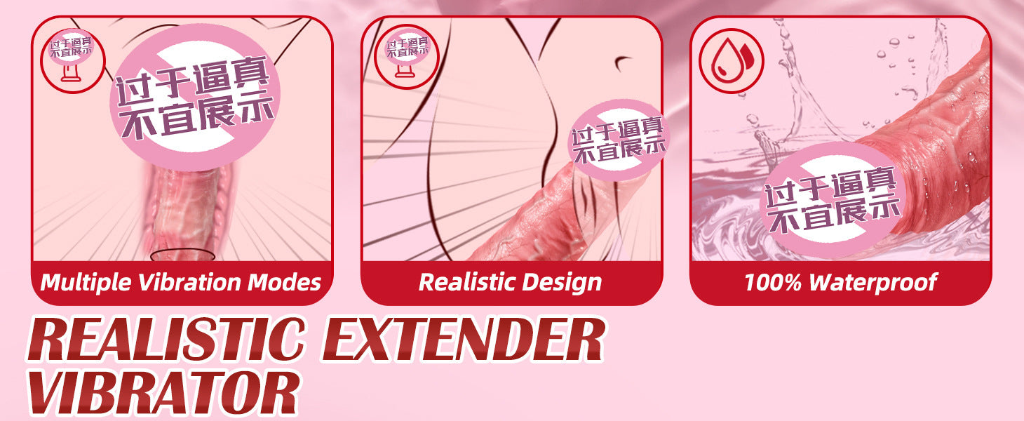 Tongue Licking Simulation Silicone Dildo Sleeve for Men, Electric Remote Control, Enlarged and Thickened Penis Sleeve, Adult Sex Toys