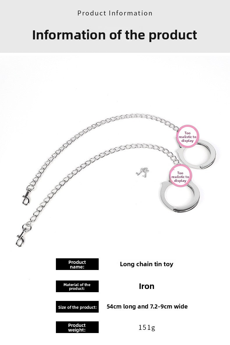 SM Props Couple Bondage Restraint Toys Erotic Handcuffs SM Torture Tools Plush Handcuffs with Keys Adult Products