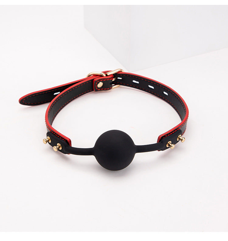 High-end SM Props Genuine Leather Collar Whip Female Slave Training Bondage Tools Mouth Gag Handcuffs