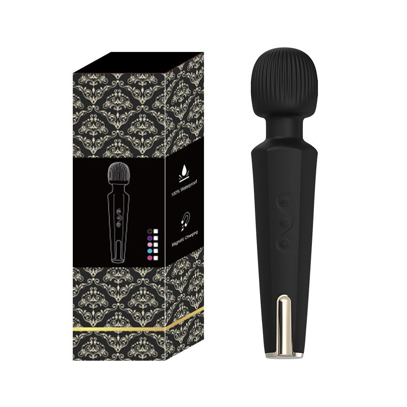 Female Massage Stick Magnetic Suction Charging Vibrating Stick Female Masturbation AV Stick Adult Products