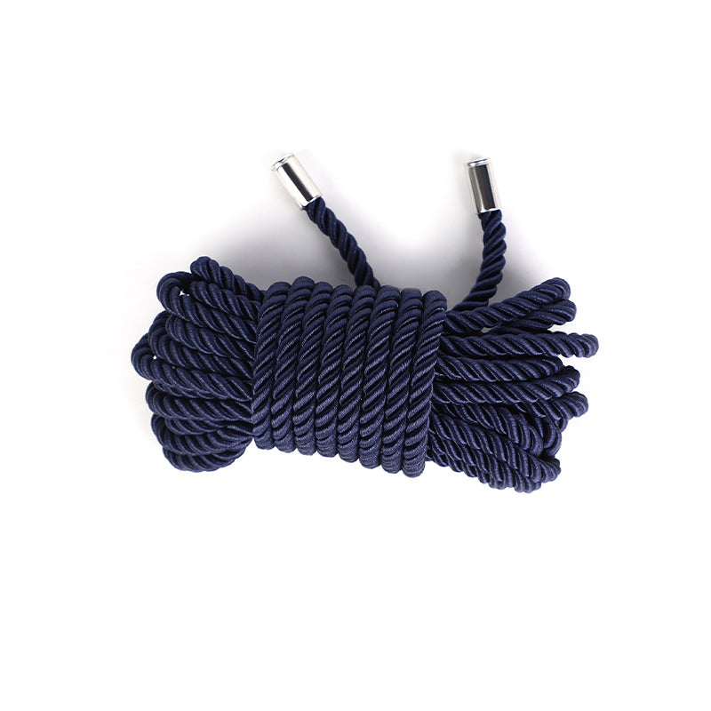 SM Props Multi-color Metal Head Erotic Silk Rope 5.1m Female Slave Training Bondage Polyester Erotic Binding Rope