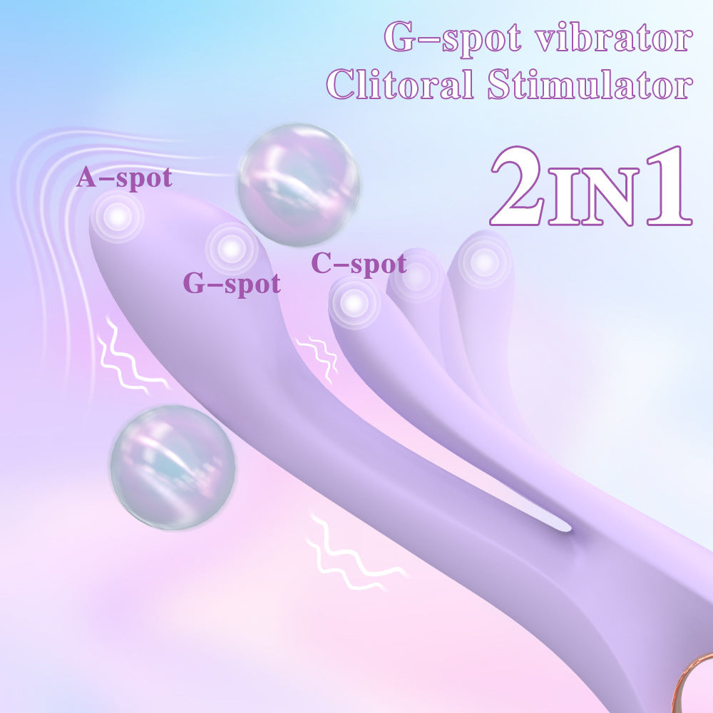 Soft Vibrator Dual Vibrator Insertion G-Spot Masturbator for Women Adult Sex Toys Customizable