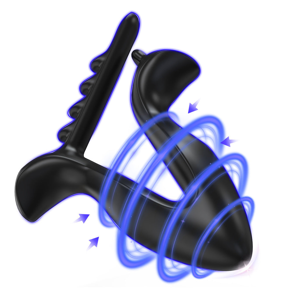 New Full Silicone Anal Expander Toy Adjustable Size Back Chamber Toy Electric Silicone Anal Plug Sex Toy