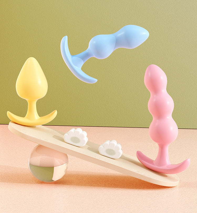 Female Anal Plug for Couples Flirting Tail Large Bead Masturbator Adult Products