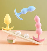 Female Anal Plug for Couples Flirting Tail Large Bead Masturbator Adult Products