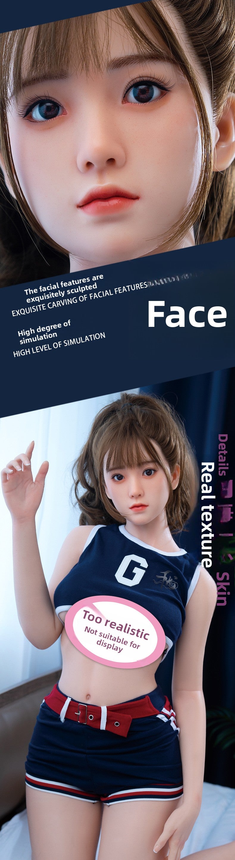 Silicone Doll 1-1 Realistic Beauty Real Non-Inflatable Doll Full Body Model with Skeleton Sex Doll Solid Doll