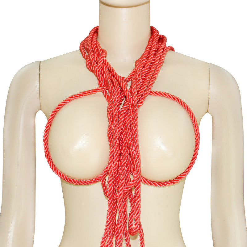 Bondage Restraint SM Props Multi-color Polyester Silk Rope 10m Erotic Bondage Rope Training Female Slave Adult Products