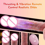 Liquid Silicone High Realistic Vibration Telescopic Heatable Simulation Dildos Female Masturbator Vibrator Couple Fun