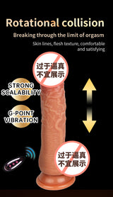 Electric Female Realistic Dildo Silicone Thick Vibrator Masturbator Female Sex Toys