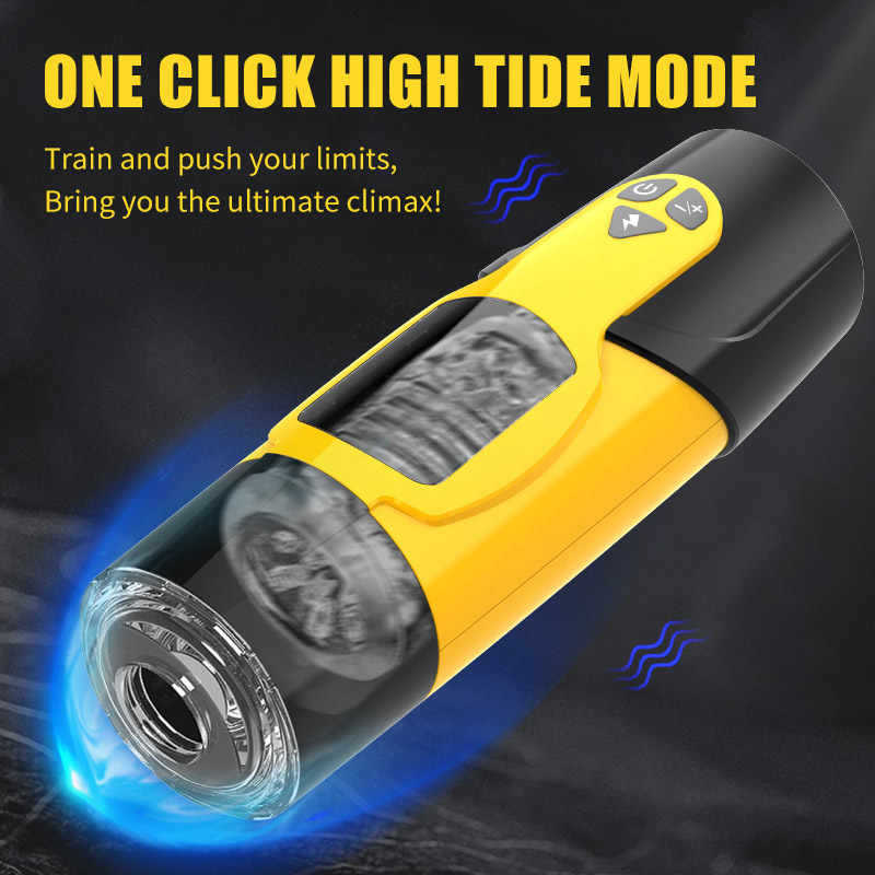 Dark Knight Electric Fully Automatic Telescopic Rotating Sound Silicone Aircraft Cup Exerciser Adult Sex Toys