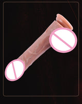 Liquid Silicone Realistic Dildo Custom Electric Telescopic Heating Female Masturbation Sex Toy Soft Flesh Realistic Fake Penis