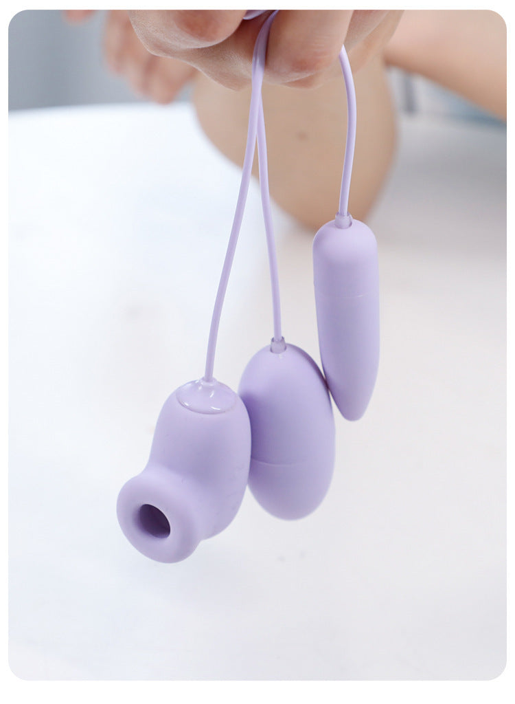 Sucking Vibrating Egg Female Orgasm Masturbator Couple Foreplay Flirting