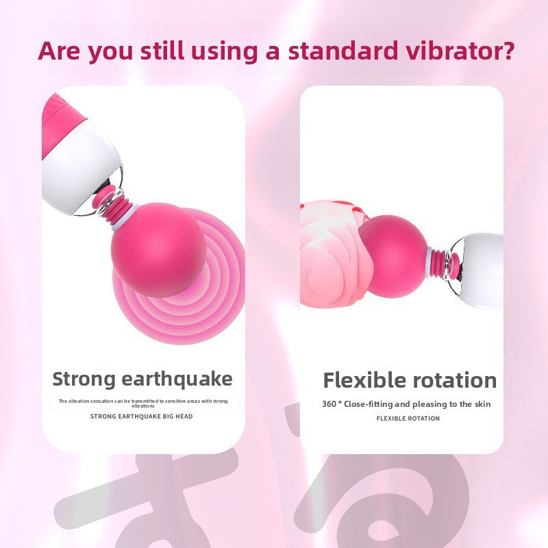 Female Sex Toys Factory Vibrator Female Instant Orgasm Masturbator Large Head Strong Vibration Adult Products AV Massage Stick