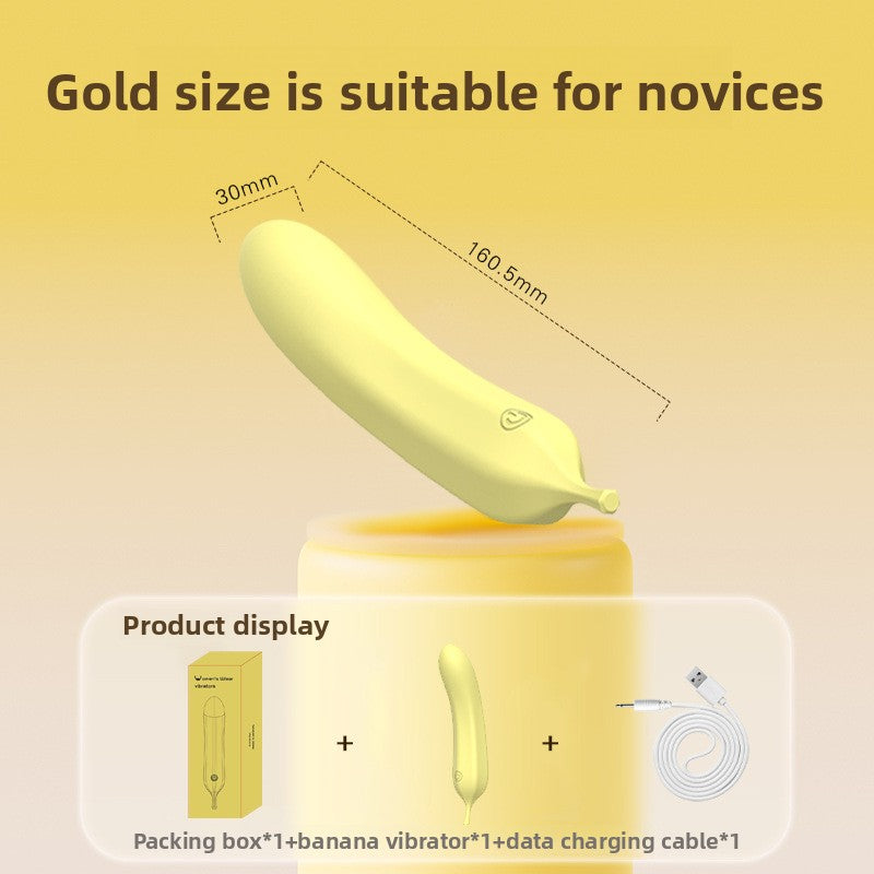 New Liquid Full-Coverage Gel Fruit Banana Vibrator Adult Sex Toys Female Masturbator Wholesale